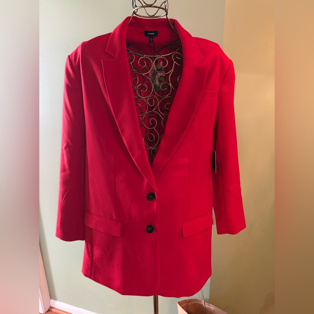 Express Vibrant Red Women's Blazer